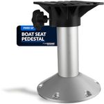 Five Oceans Boat Seat Pedestals, Pedestal Boat Seat Base, Fixed Height 12 Inches, 360 Degree Seat Base Rotation, Premium Marine-Grade Aluminum with E-coating Finish, Pontoon Fishing Boat - FO4477