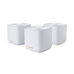 ASUS ZenWiFi XD5 AX3000 WiFi 6 Mesh Router (3 Pack), Coverage up to 7500 sq ft, Subscription-free Network Security, Advanced Parental Control, Instant Guard, VPN, 3-Step Easy Setup via ASUS Router App