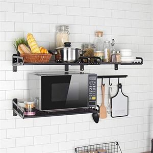 Microwave Holder Microwave Holder Shelf Kitchen Wall Mount for Microwaves, Grill Oven, Oven Wall Mount (M-50 x 39.5)