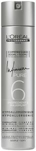 L'Oréal Professionnel, Laque Infinium Pure, Spray Fixation Souple & Diffusion Ultra Fine, Brillance & Toucher Naturel, Formulation Légère & Hypoallergénique, Sans Parfum, 300 ml
