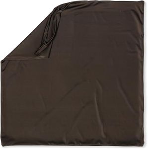 PILLOWY 26"x26" Throw Pillowcases (Cover Only) - 85/15 Nylon, Spandex - Luxurious, Silky, Stretchy & Soft - 1Pcs Solid Color - A Perfect Choice for Couch Chairs Sofa Bed Adult or Kids Bedroom, Black