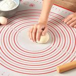 Super Large Silicone Pastry Mat,31x23inch Non Stick Baking Mat with Measurement Fondant Mat, Counter Mat, Dough Rolling Mat, Oven Liner, Pie Crust Mat (80×60cm)