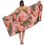 Beach Towel, 71"x32" Double Sided Oversized Microfiber Beach Towel for Adult, Lightweight Extra Large Quick Drying Towel for Swimming Sports Beach Gym