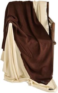 Cashmere Boutique: 100% Pure Cashmere King Blanket in 4 Ply (Color: Dark Brown, Size: 90" x 108")