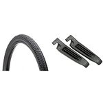 Schwinn Street Comfort Bike Tire with Kevlar (Black, 26 x 1.95-Inch) + Bell Sports 10022825 Tire Levers (2-Pieces Per Set)