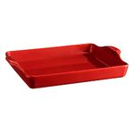 Emile Henry 347515 Focaccia Bread Pan, Burgundy, Ceramic