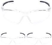 Honeywell 1015370 A800 Sporty Safety Eyewear Frame with Clear Anti-Scratch Lens, Translucent One Size,Clear/Translucent