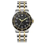 SHENGKE SINOBI Men’s Sport Watches Luminous Wristwatches for Men with Calendar Date Water Resistant Easy Read Casual Watch Men (Gold-Black)