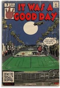 MUJIAN ICE CUBE- It Was A Good Day Comic Parody Gangsta Rap Album Vintage Poster And Bedroom Decor Posters For Room Aesthetic 24x36inch(60x90cm), Unframe-style-3