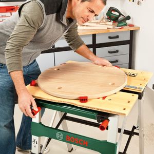 Bosch PWB 600 Portable Work Bench – Foldable, Lightweight Table