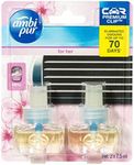 Ambi Pur Premium Clip Car Air Freshener For Her Refill 2 x 7.5mL