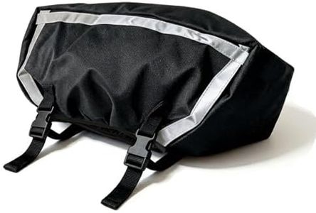 Aethycovi Small Winch Cover, Winch Cover Waterproof, Durability Heavy Duty Oxford Fabric, Dust Prevention Sunproof Winch Accessories with Reflective Ribbon for 2500-5500 lbs Electric Winch (Black)