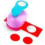 25mm/1inch Circle Punch Hole Punch Shapes Paper Punch Circle Cutter for Paper Crafts Mini Round Paper Punch for DIY Crafting Cardstock Gift Wrapping Greeting Cards (Colour Random)