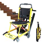 Crawler Stair Climbing Wheelchair, Electric Wheelchair Stair Lift,Foldable Lightweight Stair Lift Wheelchair for Elderly, Load 353lb