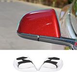 Car Exterior Accessories Outside Door Mirrors Cap Rearview Mirror Cover for Tesla Model 3 2017-2020 (Chrome)