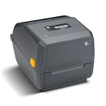 Zebra ZD421 Thermal Transfer Desktop Printer 300 Dpi Print Width 4-Inch USB and Ethernet Connectivity ZD4A043-30GM00EZ, Requires Thermal Ribbon for Use,Gray
