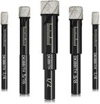 Dry Diamond Drill Bits Set, 5 Pcs T
