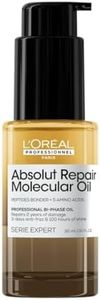 L'Oréal Professionnel Absolut Repair Molecular Bi-Phase Oil for Damaged Hair 30ml, High Shine & Molecular Repair