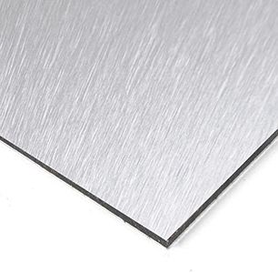 Falken Design Aluminum Composite Panel Brushed Silver 24"x 36", 1/8" Thick