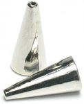 Cousin Jewelry Basics Cones, Silver, 6-Piece