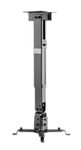 Manhattan Projector Mount, Ceiling or Wall, Tilt & Swivel, Height Range: 43-65cm, Max 20kg, Black, Lifetime Warranty