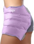 NEWGO Hip Ice Pack Wrap After Surgery, Ice Pack for Hip Bursitis Pain Relief Reusable Hip Cold Pack Wrap Hip Ice Wrap for Hip Inflammation, Swelling, Sciatica Pain Relief - Purple