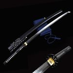 Japanese Katana Samurai Sword Clay Tempering T10 Steel Real Hamon Battle Ready Very Sharp 41‘’