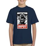 Cloud City 7 Short Circuit Johnny Five Input Kid's T-Shirt Navy Blue