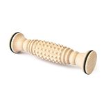 Tuuli Accessories - Wooden Foot Massager, Grooved Muscle Roller, Helps Ease Muscle Tension, Supports Blood Circulation, Natural Wood Therapy Massage Tools, 8 x 12 inches