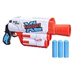 NERF Mega XL Big Rig Blaster, Largest Mega Darts Ever, 3 Mega XL Whistler Darts, XL Dart Blasting, Onboard Dart Storage, Multicolor