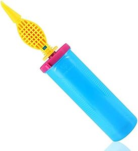 Balloon Pump Hand Held, 1PC Inflator Air Pump Manual Balloon Pump, Hand-Held Balloon Inflator Sturdy Ballon Inflator Pump for Party Balloon Yoga Ball and Fitness Ball(Light Blue)