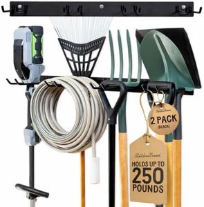 StoreYourBoard BLAT Tool Storage Rack, Garage Wall Organizer, Garden Tools, Shovels, Rakes, Brooms, Holds 250 lbs