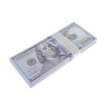 sharprepublic 100 PCS US Play Money 100 Dollar Prop Money - Educational Play Money for Kids, Two Types Optional - B, 15.8x6.6cm