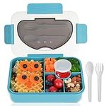 MaMix Bento Lunch Boxes for Adults Kids, Bento Box Adult Lunch Box, 5 Compartment Lunch Box Containers for Adults, Meal Prep Containers Accessories Reusable & Leakproof (Blue)