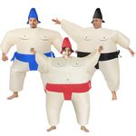 DeHasion 3 Packs Funny Inflatable Sumo Wresting Costume Blow-up Costume for Adult/Holiday/Halloween (Sumo Costume)