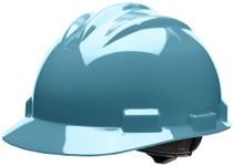 Bullard 3-Rib S61 Cap Style Safety Hard Hat with 4-Point Ratchet Suspension and Cotton Brow Pad, Slate Blue