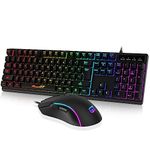 Gaming Keyboard and Mouse, RaceGT USB Backlit 104 Keys Wired Keyboard Gaming, 7 Buttons 6400 DPI Gaming Mouse, Gaming Accessories Compatible with PC Laptop