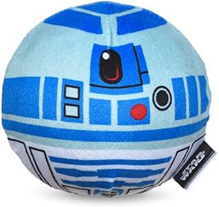 STAR WARS for Pets R2-D2 Plush Squeaky Ball for Dogs| Toy for Dogs | Soft Fabric Squeaky Ball Dog Toys, Dog Chew Toys, Gifts for Fans, 4 Inch (FF19188)