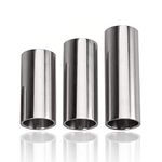 Bestgle Guitar Slide, Stainless Steel Guitar Slides for Electric Acoustic Classical Guitars, Bass, Banjo, Mandolin, Set of 3 Pcs Fingers Slide Guitar Accessories 51mm, 60mm, 70mm