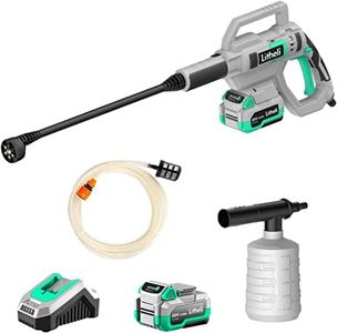 Litheli Cordless Pressure Washer 20V, Portable Power Washer, 3.2 Lbs Lightweight with Adjustable Nozzle, 320 PSI for Car Boat Wash, 4.0 Ah Battery & 2.4 A Charger Included