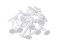 100 Egertec target pins. 5.5cm long. Suitable for all archery targets including straw and foam, White