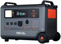 OSCAL PowerMax 3600 Portable Power Station, 3600Wh (Surge 6000W) LiFePO4 Expandable Solar Generator with 4xAC Outlets, 1.2H Full Charge, 10ms UPS for Home emergency, Outdoor Camping, Road Trips