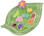 MindWare Sensory Sprouts Baby Water Mat - Inflatable Leaf-Shaped Baby Play Mats for Floor with Adorable Bugs and Creatures - 6 Month Old Baby Must Haves to Develop Neck Muscles, Visual Stimulation