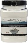 Potato starch gluten free by Medley hills farm 1.5 lbs. in Reusable Container - 100% Pure Potato Flour - No Artificial Ingredients or Preservatives - Great for Breading, Thickening, Cooking, and Baking - Gluten Free - Kosher