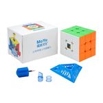 Cubelelo MoYu RS3M 3x3 Stickerless Speedcube Puzzle for Kids & Adults | Magic Speedy Stress Buster Brainstorming Puzzle Cube (Multicolor)