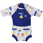 Splash About Unisex Baby Happy Sunsuit And Toddler Swim, Tug Boats, 3-9 Months UK