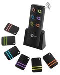 Esky Key Finder, Wireless RF Item Locator Item Tracker Support Remote Control,1 RF Transmitter and 6 Receivers - Wireless Key RF Locator, Pet Tracker Wallet Tracker