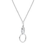 wisdompro Fashion Lanyard chain for Neck, Women 19 inch Necklace Lanyard with Metal Clasp and Ring for Keys and ID Card Badge Holders (O-Ring Chain)