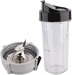 Veterger Replacement Parts Blender Blend-N-Go Smoothie Kit,include blade with Grey bottom cap and 24oz cup,Compatible with Oster Blenders Pro 1200