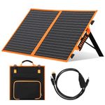 Panana 50W Foldable Solar Panel Portable Solar Charger with USB/Type-C/DC Port for Generator Power Station Smartphones Laptop Caravan Boat Camping Travel